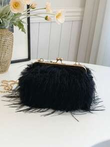 CUCCOO SZL 时尚卡其色夹式蓬松手提包，百搭女士斜挎包，适合放置手机、钱包、购物，适合办公室、大学、工作、商务、通勤、户外活动、旅行和周末，新款秋冬女包，最佳秋季钱包，完美搭配女士秋季服装，新款女士皮草包 - 卡其色 - 查看 14