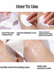 3 Sheets Glitter Freckles Sparkle Freckles For Women Glitter Freckles Face Tattoo Waterproof Suitable For Dance Music Party Makeup For Halloween Party Supplies Fall Autumn,Christmas>Decoration