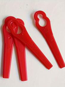 10/30/100pcs Lawn Mower Replacement Blade, Plastic Gourd Shaped Blades For Patio Lawn Garden Lawn Mower, Garden Lawn Trimmer Mower Accessories Tools