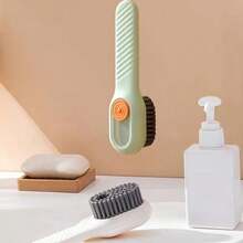 2pcs Multifunctional Liquid Shoe Brush Household Press-Out Liquid Shoe Cleaning Tool Press-Type Soft Brush For Clothing Cleaning - Multicolor - View 5