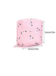 1 geantă portabilă pentru depozitarea absorbantelor sanitare, husă cu fermoar din pânză Oxford pentru absorbante menstruale, geantă de călătorie multifuncțională la modă - potrivită pentru toaletă, absorbante sanitare, ruj, portofel pentru monede, geantă de toaletă de călătorie pentru femei, cosmetice pentru adolescente/femei, înapoi la școală, rechizite de birou și școală, cadou de Crăciun