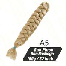 Xpression 合成钩针接发适用于钩针扭辫，专业级，男女通用，多种长度可选，可打造惊艳发型，非常适合 DIY 节日派对、狂欢节、音乐节和度假造型，合成大辫子钩针接发 Expression 编织接发 Yaki 直发女式巨型编织发 Kanekalon 大辫子日常佩戴 - 彩色 - 查看 16