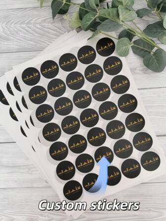 100pcs Customized Vinyl Stickers - Print And Cut Any Design And Shape - Laminated Waterproof Custom Labels, Custom Stickers, Logos, Branding,Multi-Functional,Durable,Ornamental,Reusable,Exquisite,Stylish,High-Quality,Colorful,Modern,Custom,Personalized,Unique,Warm Ambience, Autumn Home Refresh, Xmas Decoration