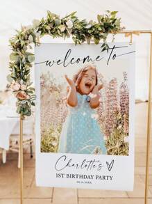 Customized Baby Shower Sign,Birthday Party Welcome Sign, Birthday Welcome Sign Photo, Birthday Party Sign, Party Welcome Sign, Party Sign, Welcome Sign, Mother's Day, Father's Day, Graduation Season Gifts Back To School,Multi-Functional,Ornamental,Letter,Stylish,Modern,Colorful,Cute,Adorable,Casual,Custom,Personalised,Unique,Customized,Ideal Gifts For Him,Ideal Gifts For Her