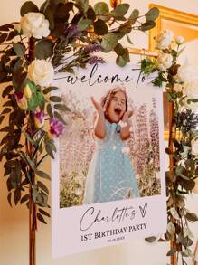 Customized Baby Shower Sign,Birthday Party Welcome Sign, Birthday Welcome Sign Photo, Birthday Party Sign, Party Welcome Sign, Party Sign, Welcome Sign, Mother's Day, Father's Day, Graduation Season Gifts Back To School,Multi-Functional,Ornamental,Letter,Stylish,Modern,Colorful,Cute,Adorable,Casual,Custom,Personalised,Unique,Customized,Ideal Gifts For Him,Ideal Gifts For Her