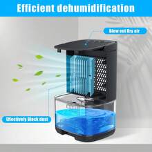 NetHong 1000ml Electric Dehumidifier Drying Portable Moisture Timer Silent Mould Light - Black - View 5