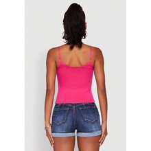 Double Layered Cropped Cami - Multicolor - View 6