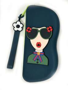 Waterproof Silicone Eyewear Case - Travel-Ready Shockproof Design With Hanging Strap, Portable Dust-Free Organizer For Women/Men (Stylish Unisex Accessory)