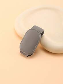 1pc Car Sunglasses Holder Glasses Hanger Clip For Car Sun Visor With Leather Adsorption Automotive Interior Accessories For All Eyeglasses