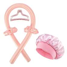 Set de 1/5 piezas de varillas rizadoras sin calor de color rosa, rodillos para dormir para ondas sin daño, gorro de satén para dormir por la noche y volver al colegio, artículos esenciales de viaje y vacaciones, accesorios para el cabello, cepillo para cabello rizado, rodillos, productos para cabello rizado, rizador, rodillos para rizar el cabello, herramientas para cabello rizado, rodillos para el cabello, rizador de cabello, barbero, herramientas para el cabello, rizador de cabello, productos para cabello rizado, rizador, rodillos para rizar el cabello, herramientas para cabello rizado, rodillo para el cabello, Navidad, barbería, rizador de cabello, rizador, peluquería, ondas sin calor, peinado, peluquería, cabello rizado, rodillos para el cabello, rizador de cabello, rizado sin calor, rizos sin calor, rizadores de cabello, rodillos, rizado de cabello, rodillos para el cabello, herramientas para cabello rizado, rodillos para el cabello, rodillo para el cabello, difusor de rizos, cabe