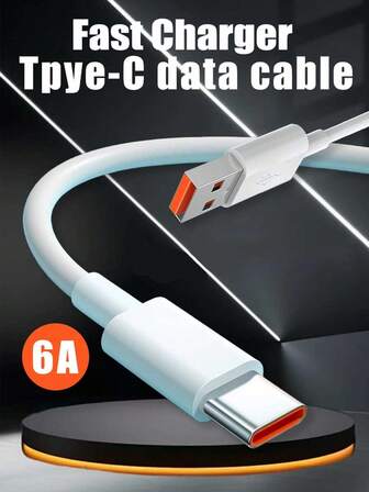 6A USB A To Type C Fast Charging Cable 3.3FT/6.6FT 1Pack USB C Cable Compatible With Samsung Galaxy S24/S23/S22/S21/S20/S10E Note20/10, Smartphones USB-C Fast Charging Data Cord Mobile Phone Type C Charger Cord
