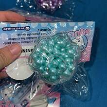 Multi-Packaging Realistic Pearl Handmade Squeezing & Stretching Compress Stress Relief Ball Toy, Mini Gift Item