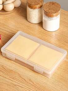 Butter Cheese Sub-Packaging Storage Box,Cheese Slices Fresh-Keeping Box,Transparent Cheese Container,Kitchen Accessories