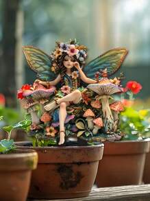 1pc 2D Printed Outdoor Garden Stake, Sunflower, Bee, Gnome, Truck Garden Signage Decor (20cm/7.87in) - Colorful Cute Fairy Garden Accessory, Acrylic Rustic Floral Design, Back To School, Holiday Decoration, Suitable For Yard, Lawn And Planters, Gift