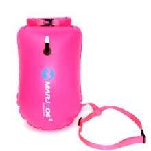 Bolsa Flutuante Impermeável para Armazenamento Externo, Alta Capacidade Fácil de Inflar, Separação Seca e Úmida em PVC Grosso, Boia de Natação, Essenciais de Praia, Acessórios de Praia, Flutuador de Piscina