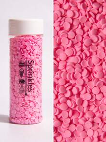 鲜艳多彩的蛋糕洒心形、圆形、烘焙装饰品，用于婚礼甜点、冰淇淋、棒棒糖、甜甜圈、饼干和糕点装饰用品