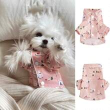 Lightweight Pet Clothes For Cats And Small Dogs, Swan Pajama Shirts, Extremely Adorable Dog Sleepwear For Indoor & Air-Conditioning, Spring/Summer