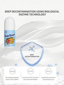 2件/3件50毫升去污剂便携式衣物滚珠，神奇强力清洁剂清洁笔衣物去污，免洗紧急快速清洁液体滚珠清洁剂衣物织物清洁工具 - 彩色 - 查看 7