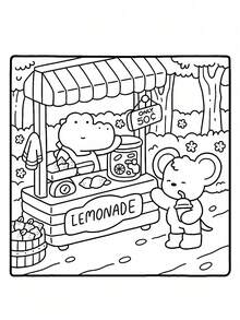 1本《温馨朋友》儿童涂鸦涂色书，以可爱古怪的小动物为主题，蒙特梭利绘画玩具，创意礼物，适合成人和青少年的简洁大胆的涂色书，植物主题 - 彩色 - 查看 9