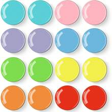 16 Stück bunte Kühlschrankmagnet, künstlerisches Design Kühlschrankmagnet, bunte Liebhaber Magnete, hochwertige praktische Lagerung Kabinett Whiteboard Kabinett Büro Schule Küche Kreidetafel Kühlschrankmagnet, Urlaubsgeschenk, Lebensstil