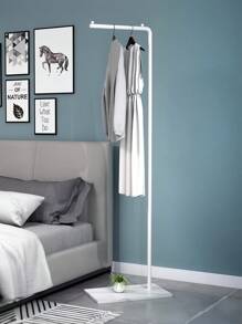 1pc Nordic Style Modern Clothes Rack, Lightweight Luxury Floor-Standing Garment Hanger For Balcony, Living Room, Bedroom, White