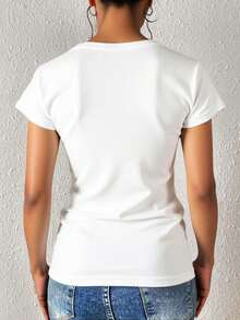 Women T-Shirts - Army Green - View 4