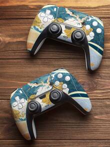 1 套 2 件防刮 PlayStation 5 控制器贴纸 - 时尚动漫风格设计，适用于 DualSense 控制器 - 彩色 - 查看 6