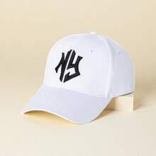 1 Pc & 3 Pcs Pack Unisex Personalized 3D Embroidery NY Solid Baseball Cap, Breathable UV Protection Casual Outfit For Spring & Summer - Multicolor - View 2