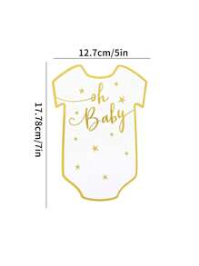 5/10pcs Foil Clothes Cards, 5"X7" Baby Christening Gender Reveal Party Game, Newborn Gender Prediction Cards