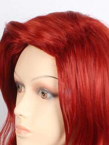 24 Inch Elegant Women'S Synthetic Wig Red Long Curly Cosplay Wig High Temperature Fiber Curly Wave For Holidays Daily - Red - View 5