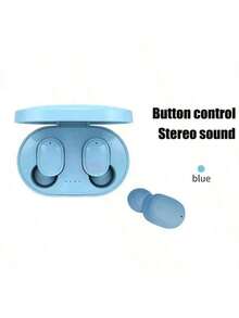 TWS A6S True Wireless Bluetooth Earbuds, Gaming Headphones, Stereo Bluetooth Earphones, Wireless Earbuds, Mini Bluetooth Headset With Microphone, Charging Case, Sports Gaming Earphones, 150mAh - Multicolor - View 5