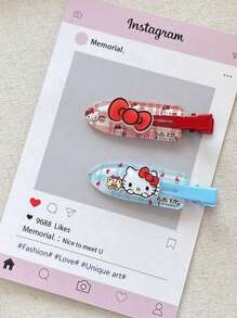 Sanrio Hello Kitty Cartoon Seamless Hairpins. These Are Sweet And Lovely Hairpins For Stray Hairs And Bangs On The Sides. They Are Portable, Versatile, And Suitable For Daily Use As Hair Accessories. They Are Small In Size And Won't Damage The Hair, Making Them Suitable For All Hair Types.,Hair Accessories,Hair Accessories Women, Hair Accessory, Hair Accessories, Hair Tools, Curly Hair Accessories, Women,Hair Stuff,Fall,Hair Accessories,Hair Tools,Hair Stuff,Stuff,Beauty Accessories,Gifts,Travel,Gifts For Women,Hair Stuff,Stocking Stuffers
