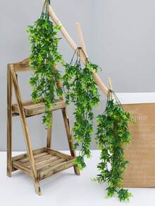 1 件装假藤蔓用于房间装饰人造常春藤花环带夹子绿花悬挂植物仿绿叶卧室美观装饰适用于家庭花园墙壁婚礼 - 彩色 - 查看 9