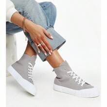 Zapatos casuales para mujer, simples y prácticos de múltiples funciones - Gris - Ver 2
