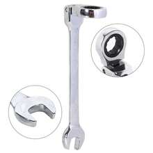 6pcs Ratchet Combination Wrench Spanner Hand Repair Tool Socket Wrench IS - As Shown - View 10