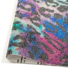 12000pcs Leopard Pattern Crystal Rhinestone Diamond Sparkly Self-Adhesive Crystal 2mm DIY Christmas Decorative Sticker Craft (Animal Pattern)