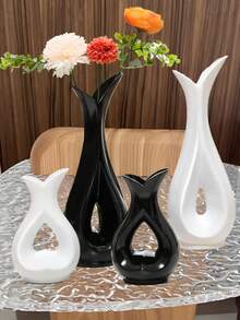 Vaso francês em formato de coração, arranjo de flores hidropônicas para quarto, ornamento para sala de estar, opção de presente - Multicolorido - Ver 3