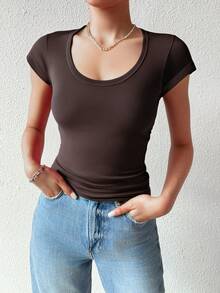 Women T-Shirts - Mauve Purple - View 2