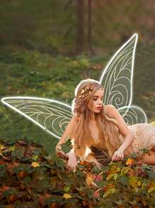 1PC/3pcs Fairy Wings For Adults,Butterfly Wings,Angel Wings,Fairy Costume For Women Halloween Dress Up Party Favor,Festival Costume Props(The Stripes On The Wings Are Random In Color)
