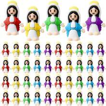 5/10/20/30pcs Mini Jesus Doll, Hide And Seek Party Gift, Miniature Jesus, Christian Toy, Center Piece Decoration, Party Favor, Tabletop Decor. Jesus Gift For Christmas And Birthday, Mini Jesus, Christian Items, (Random Color)