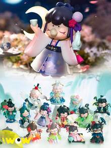 1 mô hình nhân vật hoạt hình ngẫu nhiên, Nancy chủ đề hoa, làm bằng chất liệu PVC, vật trang trí bàn làm việc dễ thương, kết hợp giữa hoa và mô hình nhân vật, quà tặng sưu tầm, được yêu thích bởi thiết kế độc đáo. - Màu xanh Bạc hà - Xem 8