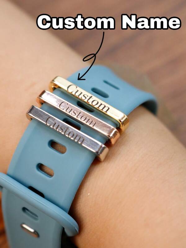LICVIC Custom Watch Band Charm,Personalized Watch Charm Accessories,Customized Smart Watch Charm,Strap Decoration,Customizable Birthday Gifts,Wedding Gifts,Anniversary Gifts,Valentine's Day Gifts,Mother's Day Gifts, Father's Day Gifts,Suitable For Him/Her,Bridesmaids,Boyfriend,Girlfriend,Bestie,Colleague,Women,Men,Students