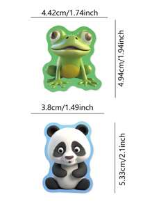 50pcs Cartoon Animal Sticker Set For Decorating Water Bottle, Skateboard, Laptop, Phone Case, Luggage, School Supplies, Waterproof DIY, Gift