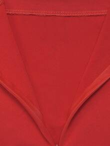 Women Cape Full Sleeve Sparkling Rhinestone Party Dress Sexy Night Birthday Elegant Evening Formal Dress - Red - View 8