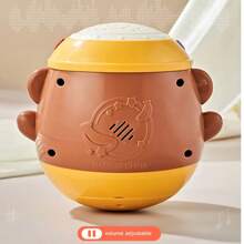 Jouet musical à bascule singe | Jouets pour bébés de 6 à 12 mois, jouet à bascule coloré qui cligne des yeux pour tout-petits de 6 mois et plus, jouets musicaux avec projecteur lumineux pour bébés de 12 à 18 mois, jouets pour le temps passé sur le ventre pour nourrissons