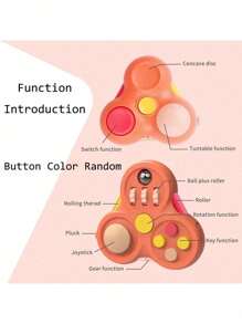 Multi-Button Pressing & Rotatable Creative Stress Relief Toy, Anxiety & ADHD Relief Fidget Toy, Portable Handheld Pressure Release Toy