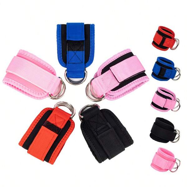 1/2/3 Pc Ankle Buckle For Fitness, Deadlift, Hip Stretching, Leg Strength Training, Ankle Strap For Securing To The Cable Machine, Foot Ring Set, Ankle Brace, Ankle Strap. Anklet Gym Accessories