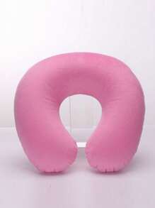 1pc Travel Pillow Neck Pillow Airplane Pillow Travel Car Home Office Travel Neck Flight Pillow Snap Button With Soft Cover, U Shaped Neck Pillow Portable Student Adult Pillow Pad, Supports Neck And Protects Cervical Vertebrae While Studying Or Riding In Car, Office Or Other Travel