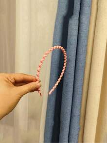 Frosted Multi-Color Fashion Hair Pressing Headband Invisible Wave Headband Summer Sports Face Washing Short Hair Headband Hair Hoop - Multicolor - View 14