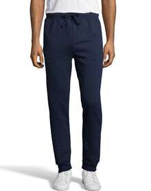 Hanes Mens EcoSmart Fleece Jogger Sweatpant With Pockets, M, Navy - Navy Blue - View 1